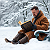 Post: Men Reading in Winter Snow