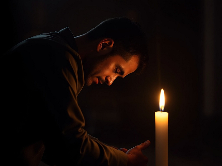 A Single Flame in Silence