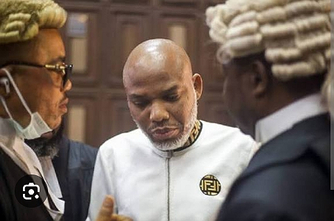 Court remand Nnamdi Kanu brother, im lawyer and odas for Kuje prison after Abuja protest One...