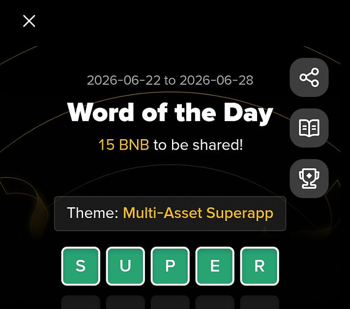 Today’s Binance Word of the Day (WODL) Answers – Multi-Asset Superapp (22–28 June 2026) All 3,...