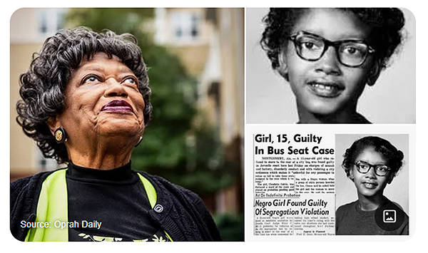 Much respect to Ancestor Claudette Colvin, who made her transition a few days ago. ✊🏾 At just... Before Rosa Parks, Claudette Colvin Refused to Give Up Her Bus Seat