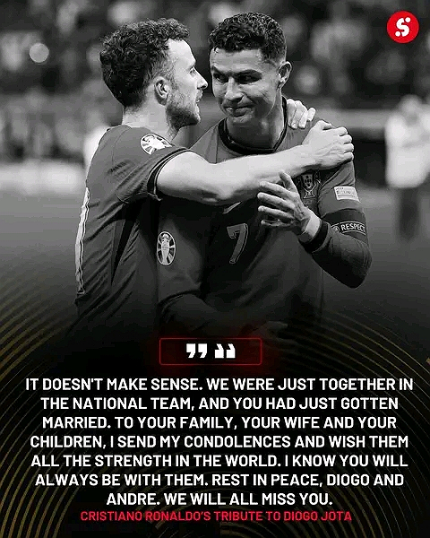 Cristiano Ronaldo farewell to Diego jota