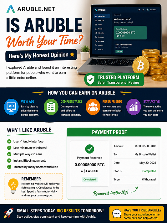 # Is Aruble Worth Your Time? Heres My Honest Opinion 💸I recently came across **Aruble**, and...