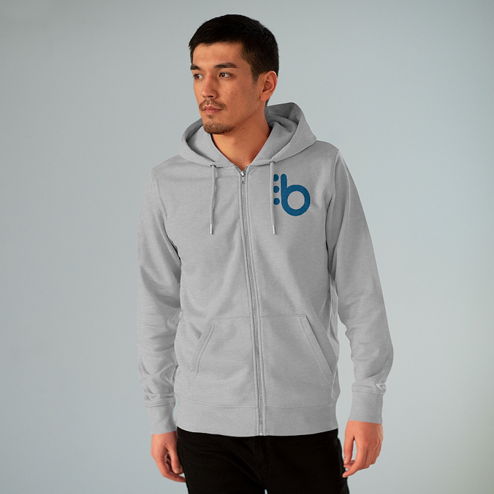 Support Blaqsbi by purchasing our hoodie . The proceeds to this purchase will help us keep the platform running and provide funding for future improvements.Easy to wear, easy to style, and still keeping with your organic aesthetics, we present the iconic mens zip-up hoodie sweatshirt. Laced with cool round drawcords in matching color with their metal tipping, a metal zipper, and eyelets, double-layered hood plus a kangaroo pocket with wide double topstitches, you will definitely enjoy the friendly touch to eco-fashion this zip hoodie brings..: 85% organic combed ringspun cotton, 15% recycled polyester.: Heavy fabric (10.3 oz /yd² (350 g/m²)).: Regular fit.: Sewn in label.: Runs true to size