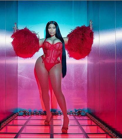 Nicki Minaj hot in red