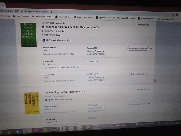 If I was Nigeria President in a Day eBook