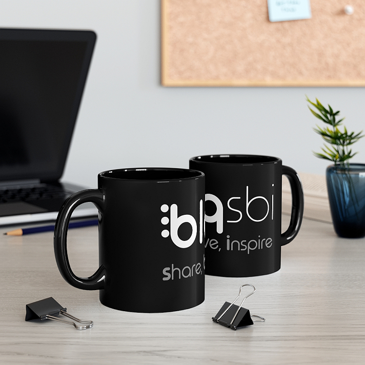 Support Blaqsbi by purchasing this item. The proceeds to this purchase will help us keep the platform running and provide funding for future improvements.Warm your soul with a nice cuppa out of this perfectly sized black ceramic mug. Customize with cool designs, photos, or logos to make that “aaahhh!” moment even better. It’s microwave and dishwasher safe and made of black, durable ceramic in 11-ounce sizes. The high-quality sublimation printing makes this black ceramic mug the perfect gift for your true coffee, tea, or hot chocolate lover..: Black ceramic.: 11 oz (0.33 l).: C-handle.: Note: black design elements on black mug may differ in tones. Use transparent background.